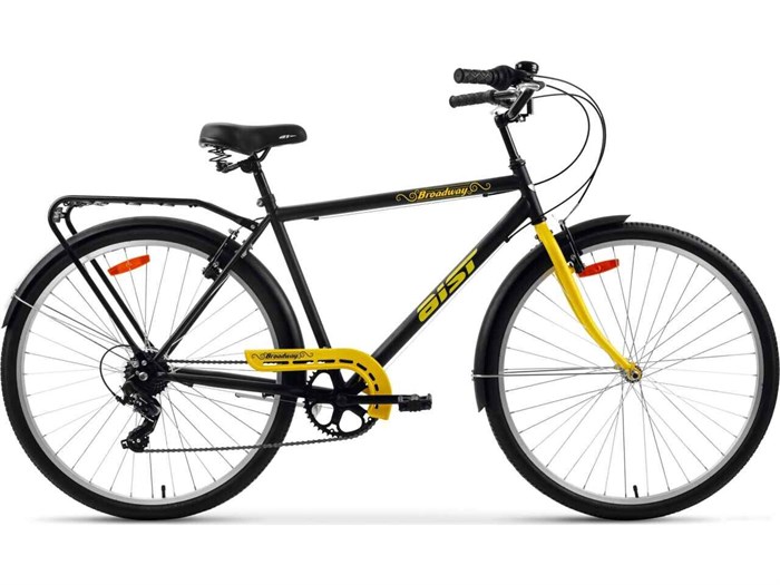 Велосипед Aist Broadway 28 20 черно-желтый 2025 8742600122