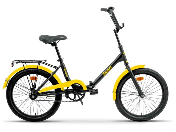 Велосипед Aist Smart 20 1.1 20 черно-желтый 2025 8742600242
