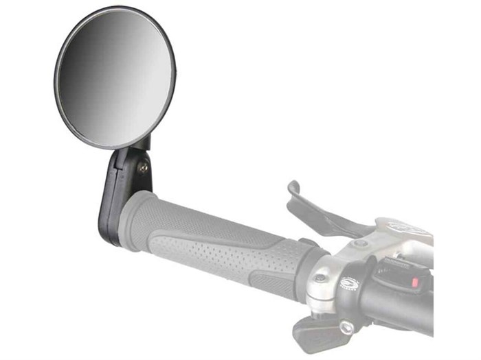 Зеркало заднего вида dx-2002b (вместо заглушки грипсы), пластиковое, черное 44823