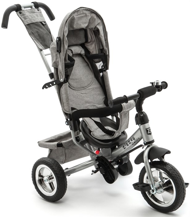 Велосипед 3-х кол. Zigzag Classic 10"/8" 5588 СЕРЫЙ 1 шт., 33547 00-00018757