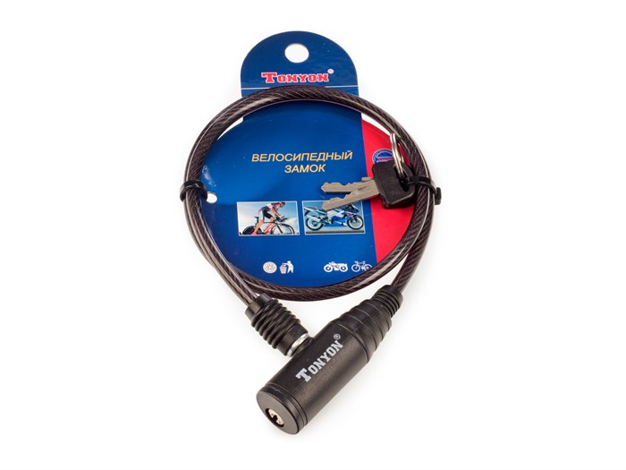 Замок велосипедный ø6мм х 650мм, 414K-0665 00-00011444