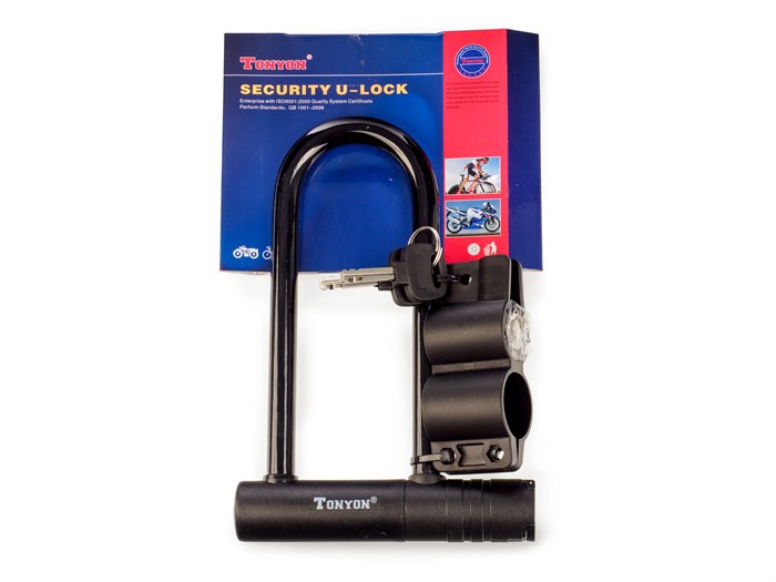 Замок велосипедный ø12мм х 145мм х 210мм, TY301B-21 00-00016801