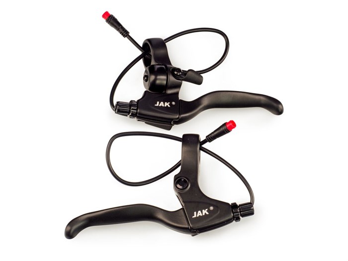 Комплект тормозных ручек Jak для электровелосипеда EL-205DBT (встроенный звонок) 00-00018643