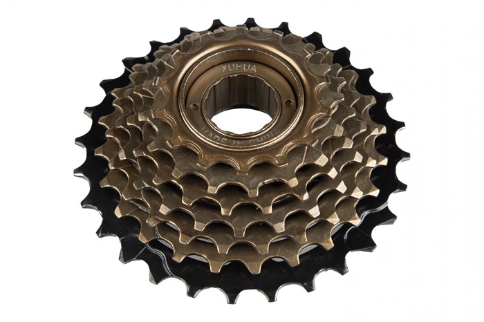 Трещотка XH-FW-07 XUHUA 7 скоростей, 14-28 зубьев, черно-коричневая 53835