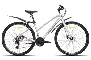 Велосипед Racer Alpina Lady серебристый глянец 2025 рост 16 53754